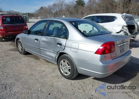 2001 Honda Civic Lx из США, поврежденный, VIN 2HGES16561H547877